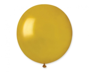 Balony G19 pastel 19 cali - Metallic Gold 039 25 szt Gemar