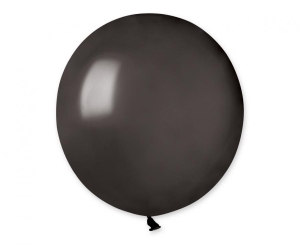 Balony G19 pastel 19 cali - Metallic Black 065 25 szt Gemar