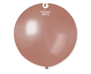 Balon GM220 kula metalik 65 cm - różowo-złota 71 1 szt Gemar