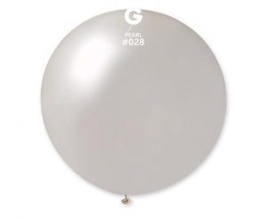 Balon GM30 kula metal 80 cm - perłowa 28 1 szt Gemar
