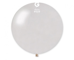 Balon GM30 kula metal 80 cm - biała 29 1 szt Gemar