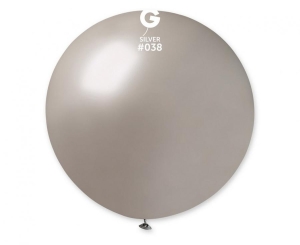 Balon GM30 kula metal 80 cm - srebrna 38 1 szt Gemar