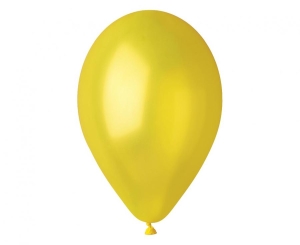 Balony GM90 metal 10 cali - żółte 30 100 szt Gemar