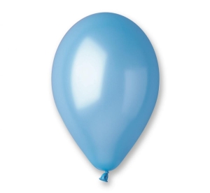 Balony GM90 metal 10 cali - błękitne 35 100 szt Gemar