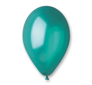 Balony GM90 metal 10 cali - zielone turkusowe 55 100 szt
