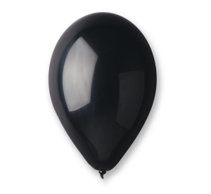 Balony GM90 metal 10 cali - czarne 65 100 szt Gemar