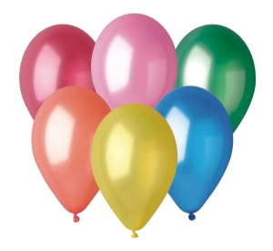 Balony GM90 metal 10 cali - różnokolorowe 82 100 szt Gemar