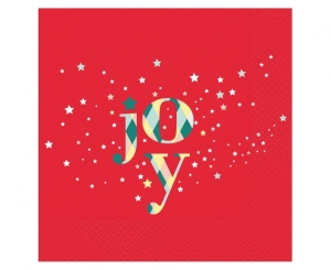 Serwetki Joy czerwone 33 cm x 33 cm 20 szt