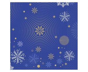Serwetki Hello Winter Navy Blue 33 cm x 33 cm 20 szt
