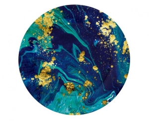 Talerzyki papierowe Midnight Blue 18 cm 6 szt