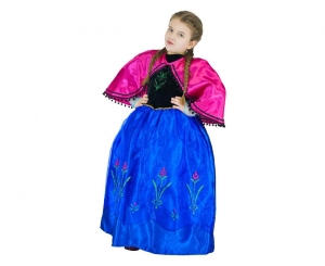 Strój dla dzieci Księżniczka różowo-niebieska (sukienka peleryna) rozm. 110/120 cm