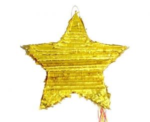 Piniata Gwiazda metaliczna 45 cm
