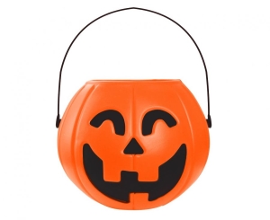 Wiaderko na słodycze Dynia na Halloween 16 cm x 14 cm
