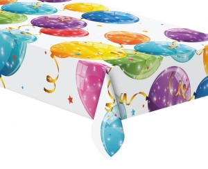 Obrus plastikowy Sparkling Balloons 120 cm x 180 cm