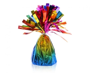 Ciężarek foliowy do balonów z helem tęczowy 145 g 1 szt