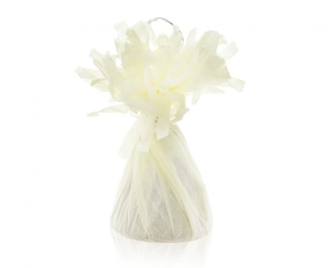 Ciężarek papierowy do balonów z helem creamy 145 g 1 szt