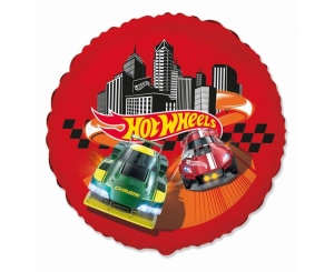 Balon foliowy 18 cali - Hot Wheels pakowany