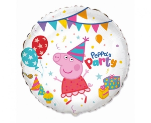 Balon foliowy 18 cali - Peppa Pig pakowany