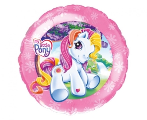 Balon foliowy 18 cali - Pony (okrągły) pakowany