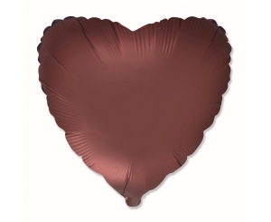 Balon foliowy 18 cali - Serce (rooibos) pakowany