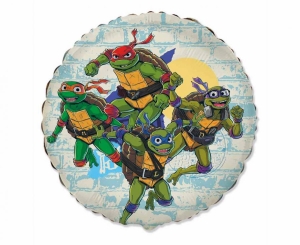 Balon foliowy 18 cali - Żółwie Ninja pakowany