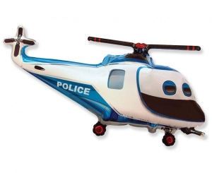 Balon foliowy 24 cale - "Helikopter Policyjny" pakowany