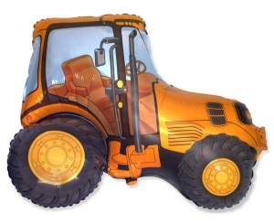 Balon foliowy 24 cale - Traktor (pomarańczowy) pakowany