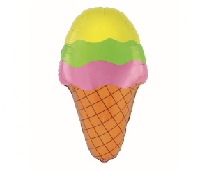 Balon foliowy Lody kolorowe 34x59 cm