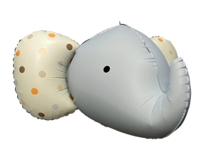 Balon foliowy Słoń 3D szary matowy 63x50 cm
