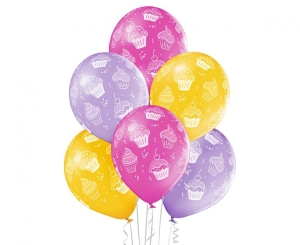 Balony Belbal 12 cali D11 babeczki 6szt.