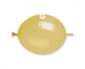Balony Gemar 6 cali metalik do girland złote dorato 100 szt