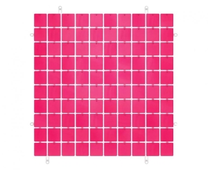 Panel dekoracyjny fuchsia przezroczyste tło typ B 30x30 cm/ 100 kwadratów