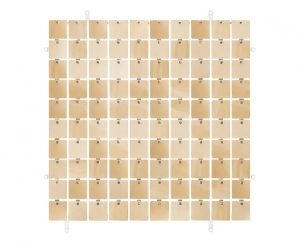 Panel dekoracyjny szampański przezroczyste tło typ B 30x30 cm/ 100 kwadratów