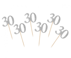 Piker 30 srebrny 6 szt