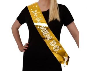 Szarfa papierowa na wieczór panieński Woo Hoo Hen Do 4 szt