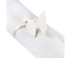 Zawieszka elegancka Butterfly kość słoniowa 10 szt