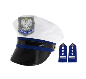 Czapka policjanta z pagonami rozmiar S