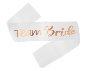 Szarfa GoGirls Team bride różowo-złota