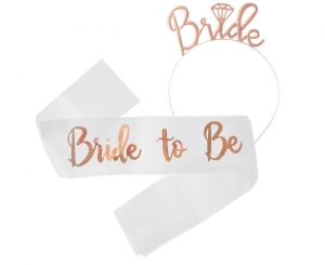 Zestaw GoGirls szarfa z opaską Bride