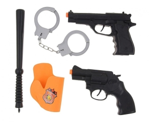 Zestaw Policjanta (pistolety pałka kajdanki)