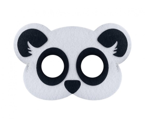 Maska filcowa Panda 19x12 cm