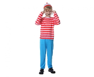 Strój dla dzieci Ciekawski Chłopiec (kapelusz okulary top spodnie) rozm. 130/140 cm