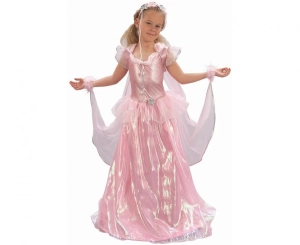 Strój dla dzieci Księżniczka Wróżka (sukienka ze skrzydłami tiara) rozm.130/140 cm