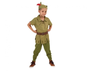 Strój dla dzieci Leśny bohater (kapelusz pasek bluzka spodnie) rozm. 130/140 cm