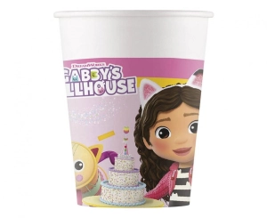 Kubeczki papierowe (WM) Gabby's Dollhouse 200ml 8 szt