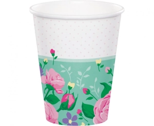 Kubeczki papierowe Floral Fairy Sparkle 266 ml 8 szt