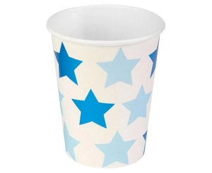 Kubeczki Papierowe Little Star Blue 200 ml 8 sztuk