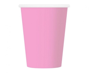 Kubeczki pap. jednokolorowe różowe 204U 250 ml 6 szt