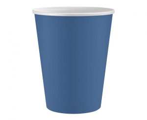 Kubeczki pap. Jednokolorowe granatowe 250 ml 6 szt