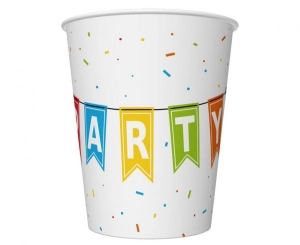 Kubeczki pap. Kolorowe Party 250 ml. 6 szt BB